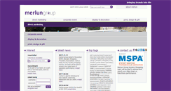 Desktop Screenshot of merlungroup.com